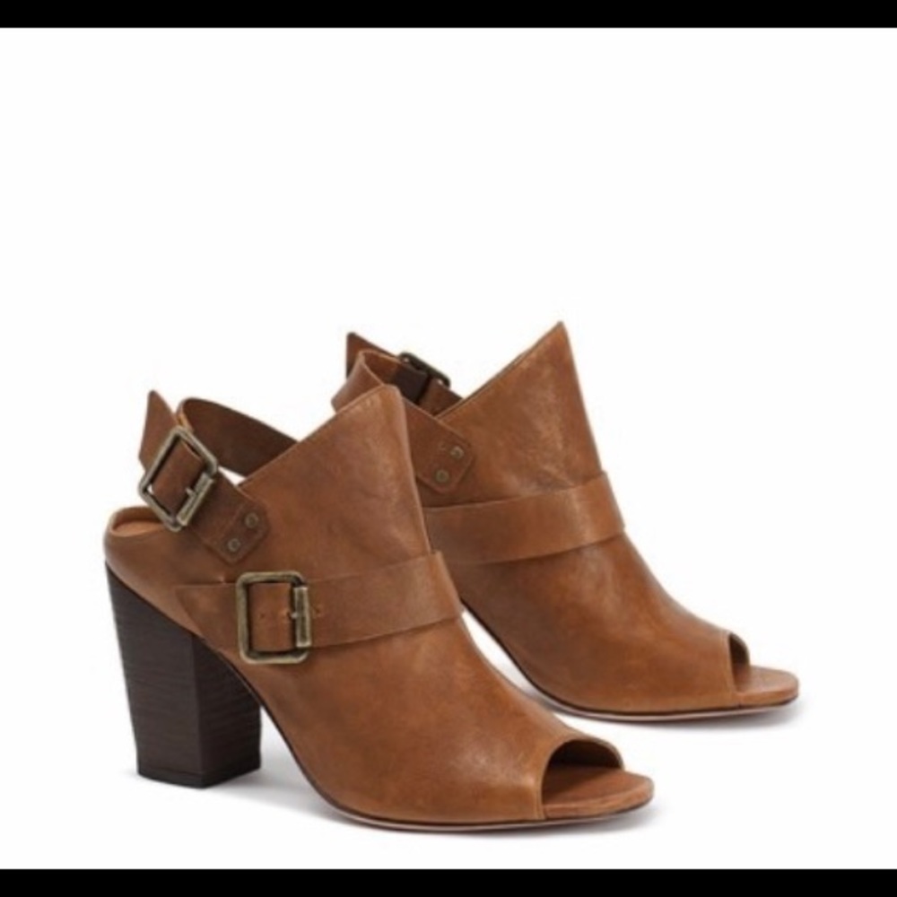 Trask Leather Sandal Heel